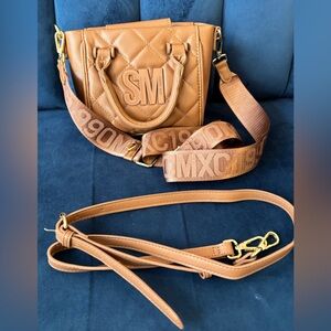 Steve Madden BBABI Women's Purse Crossbody Bag Camel Color